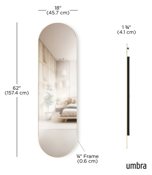 Nástěnné/stojací zrcadlo 46x157 cm Hubba – Umbra