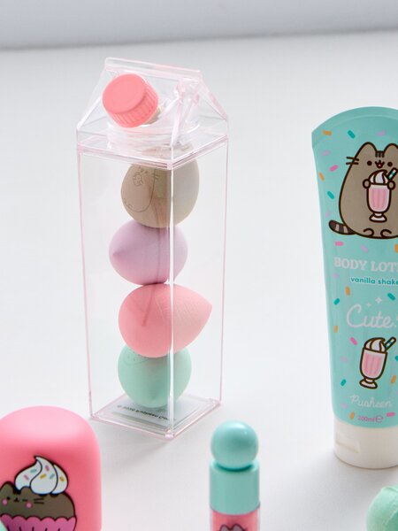 Sinsay - Houbičky na líčení 4 balení Pusheen The Cat - pastelová růžová