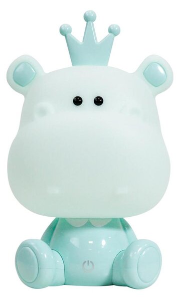 ONLI - LED Stm. dětská noční lampička PUPPIES LED/3W/230V 25 cm hroch/zelená