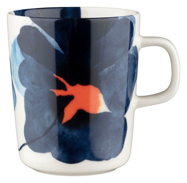 Marimekko Hrnek Oiva Valssi 0,25l, modro-oranžový