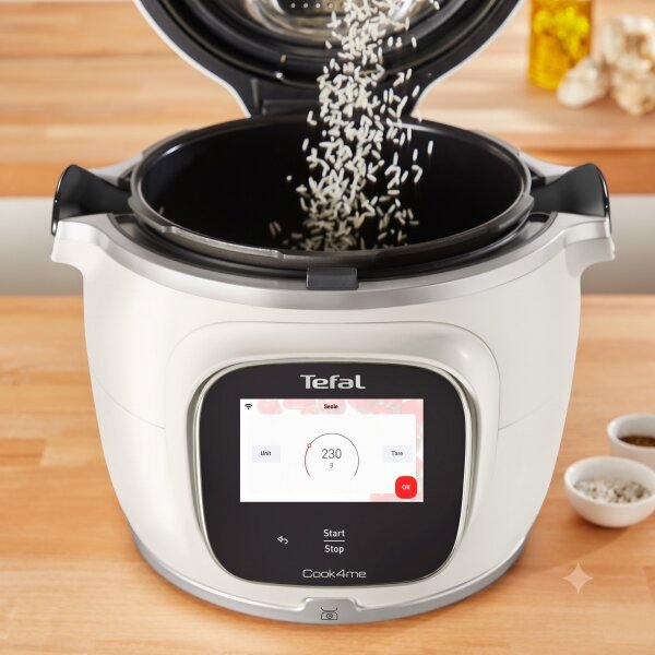 Tefal - Multifunkční elektrický tlakový hrnec 6 l COOK4ME TOUCH PRO 1600W/230V