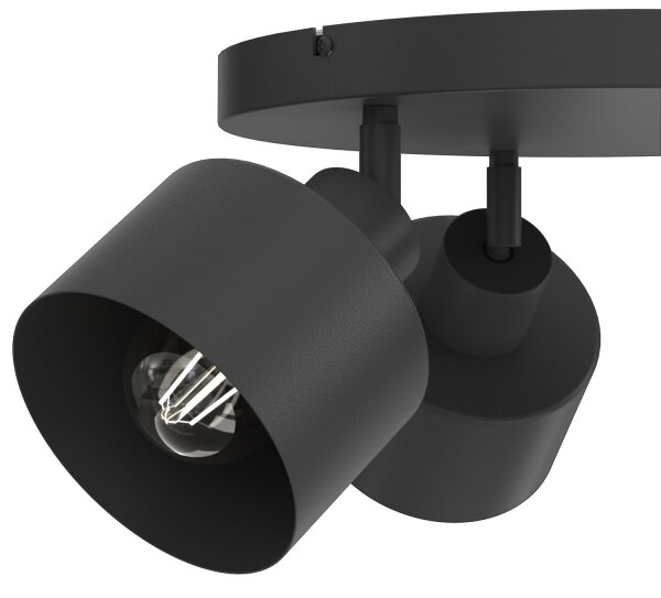 Bodové svítidlo PARKLA 3xE27/15W/230V černá