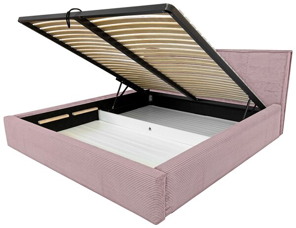 ČALOUNĚNÁ POSTEL, 140/200 cm, růžová P & B - Postele s úložným prostorem, Online Only