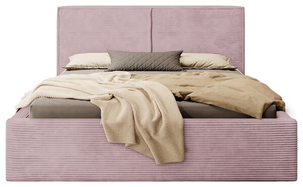 ČALOUNĚNÁ POSTEL, 140/200 cm, růžová P & B - Postele s úložným prostorem, Online Only