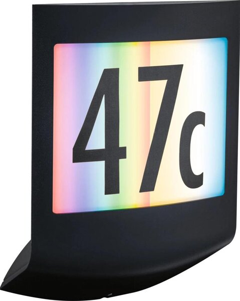 Paulmann 94513 - RGBW LED/8,2W IP44 Stmívatelné domovní číslo PADEA 230V