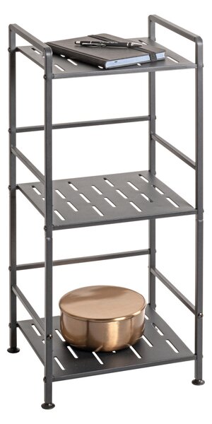 REGÁL, antracitová, ocel, 33/74/28 cm - Online Only regály & police, Online Only