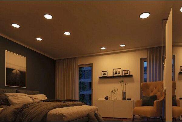 Paulmann 93102 - LED/16W IP44 Stm podhledové svítidlo AREO 230V pr. 23 cm černá