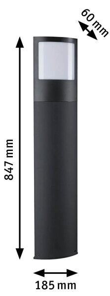 Paulmann 94515 - LED/8,5W IP44 Stmívatelné domovní číslo PADEA 230V