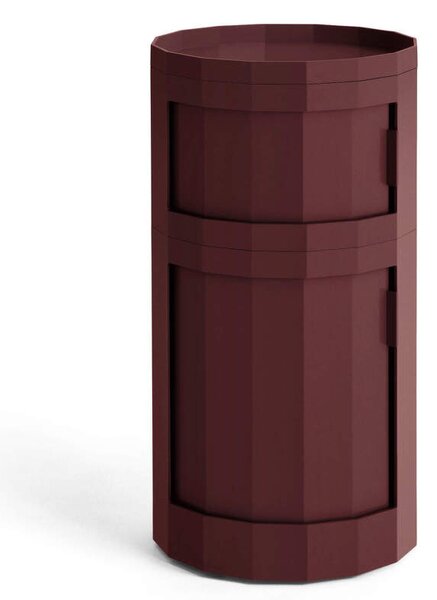 HAY Úložný stolek Facet Cabinet 110, burgundy
