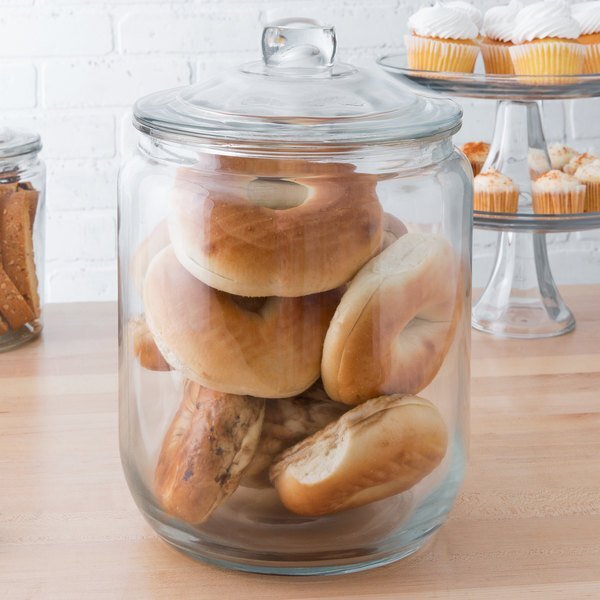 Goodhome Skleněná dóza, velký objem 6,35l BISCOTTI
