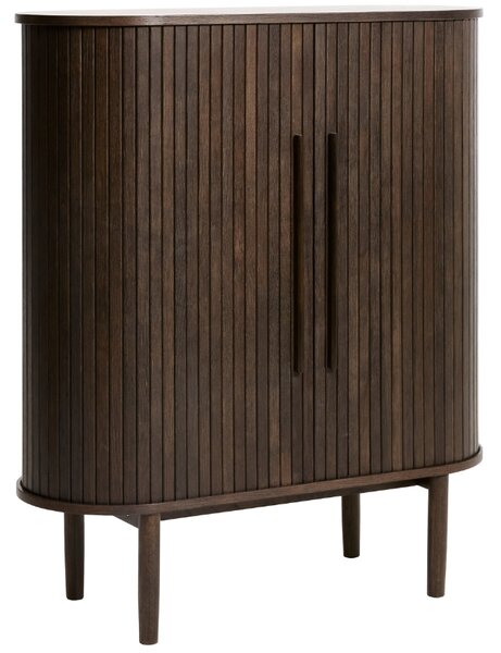 Unique Furniture Tmavá dubová komoda Meta 100 cm