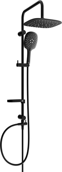 Mexen sprchový set X22 s horní hlavicí 26x24cm, černá, 798222291-70