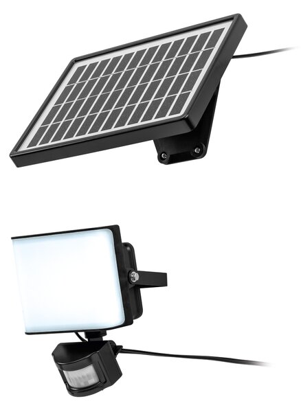 Livarno® Solární LED reflektor s pohybovým senzorem (černá) (100408075001)