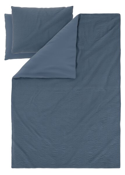 Livarno® Krepové ložní povlečení, 240 x 220 cm, 70 x 90 cm (modrá) (100407692001)