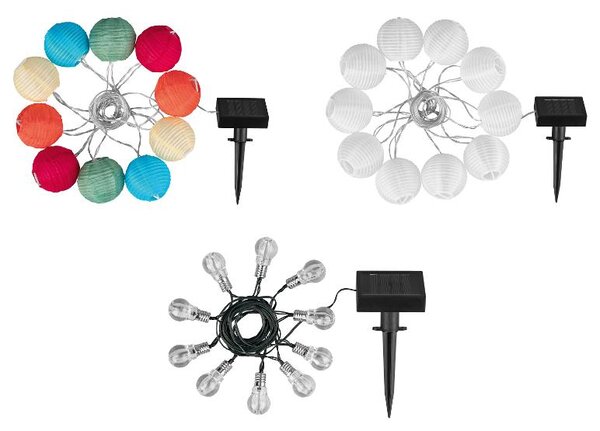 Livarno® Solární světelný LED řetěz, 10 LED (100407611)