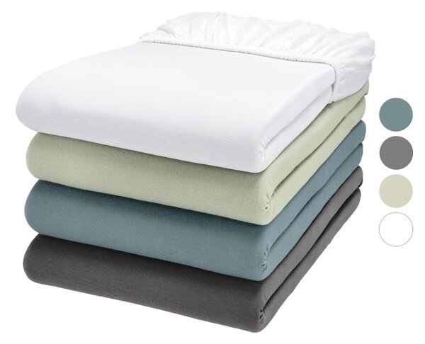 Livarno® Žerzejové napínací prostěradlo, 90–100 x 200 cm (100407683)