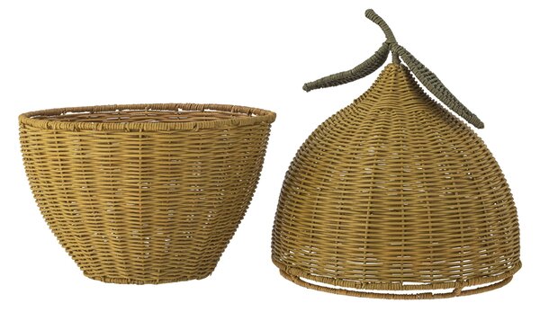 Úložný ratanový koš Sage Yellow