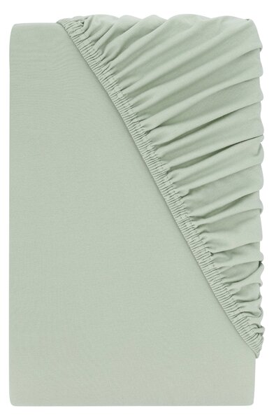 Livarno® Žerzejové napínací prostěradlo, 90–100 x 200 cm (zelená) (100407465003)