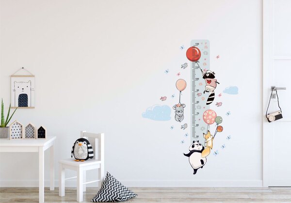 Metr na stěnu - Zvířátka a balónky