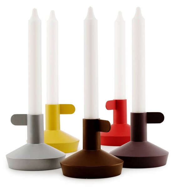 Normann Copenhagen designové svícny Flag Candle Holder (hnědo-zelená)