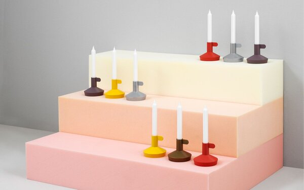 Normann Copenhagen designové svícny Flag Candle Holder (hnědo-zelená)
