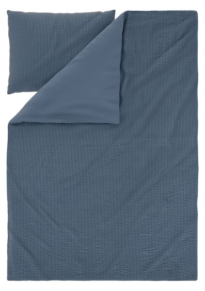 Livarno® Krepové ložní povlečení, 140 x 200 cm, 70 x 90 cm (modrá) (100407457002)