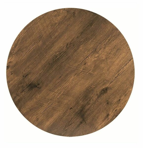 Kulatý jídelní stůl 90 cm KAMILO - ořech / černý