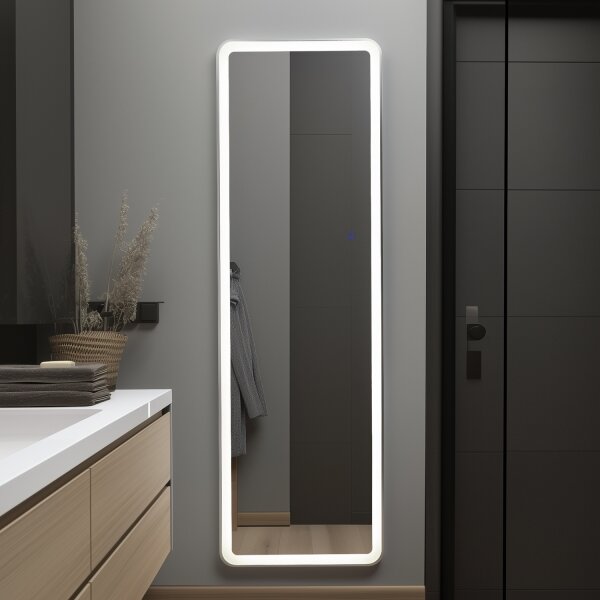 Brilagi - Stojací zrcadlo ELEGANZA LED/42W/230V 160x50 cm IP44 CRI 90 stmív.+CCT