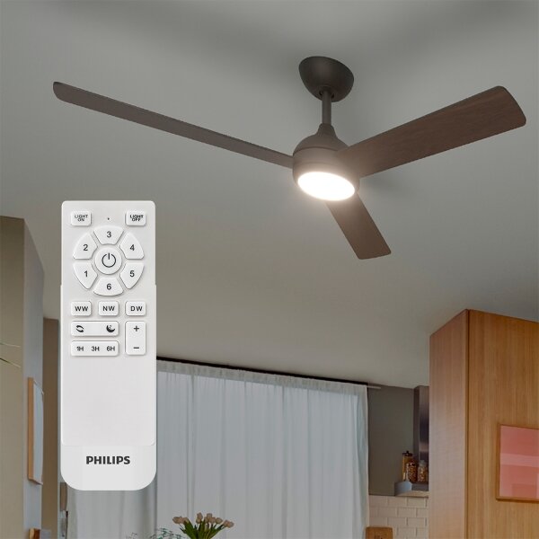 Philips - LED Stmívatelný stropní ventilátor CIVX LED/24W/230V + DO