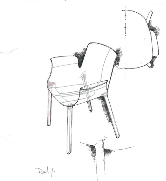 Kartell designové židle Piuma