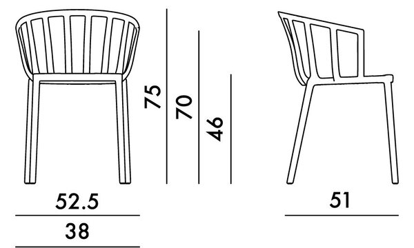 Kartell designové židle Venice