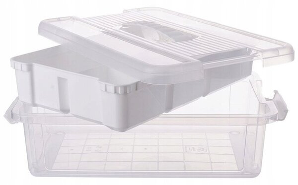 Orion Organizér, úložný box 2v1, multifunkční, bílý STORMAX - 6l, 32 x 23 x 11 cm