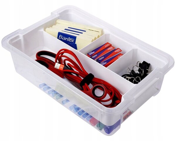 Orion Organizér, úložný box 2v1, multifunkční, bílý STORMAX - 6l, 32 x 23 x 11 cm