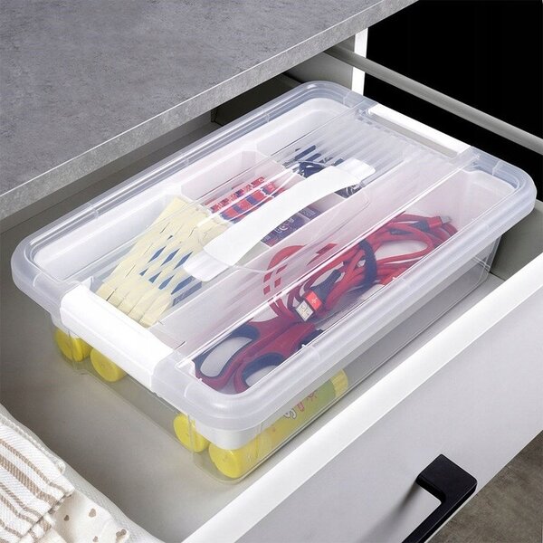 Orion Organizér, úložný box 2v1, multifunkční, bílý STORMAX - 6l, 32 x 23 x 11 cm