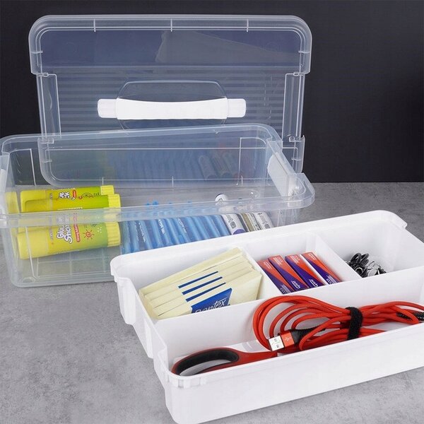 Orion Organizér, úložný box 2v1, multifunkční, bílý STORMAX - 6l, 32 x 23 x 11 cm