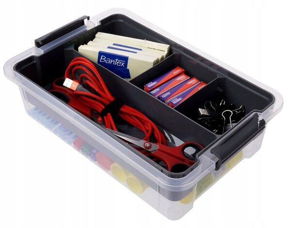 Orion Organizér, úložný box 2v1, multifunkční, šedý STORMAX - 6l, 35 x 23 x 11 cm