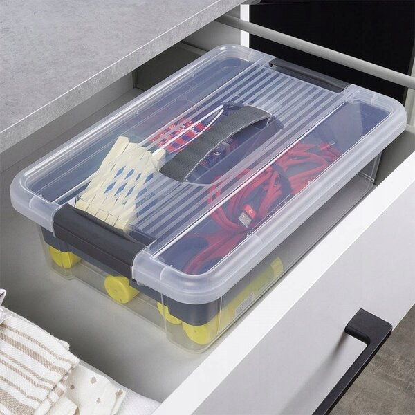 Orion Organizér, úložný box 2v1, multifunkční, šedý STORMAX - 6l, 35 x 23 x 11 cm
