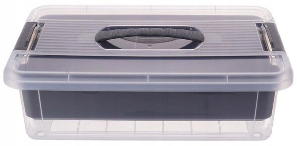 Orion Organizér, úložný box 2v1, multifunkční, šedý STORMAX - 6l, 35 x 23 x 11 cm