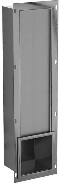 Mexen X-Wall-B zásobník na toaletní papír, kartáčovaný gun grey - 19E5