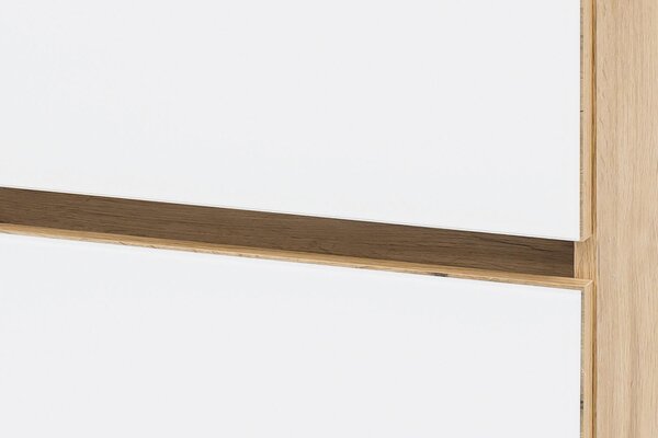 SKŘÍŇKA S UMYVADLEM, bílá, barvy dubu, 80 cm Held - Koupelnové série, Online Only
