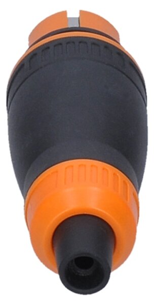 SOLIGHT Zástrčka do vlhka, přímá, IP44, černá-oranžová