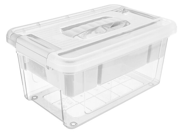 Orion Organizér, úložný box, 2v1, multifunkční použití, bílý STORMAX - 9l