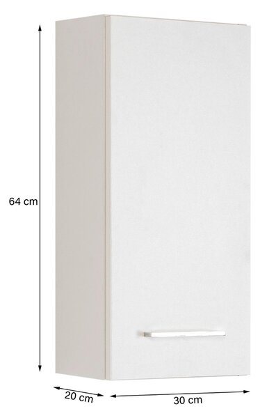 ZÁVĚSNÁ SKŘÍŇKA, bílá, bílá, 30/64/20 cm Held - Koupelnové série, Online Only