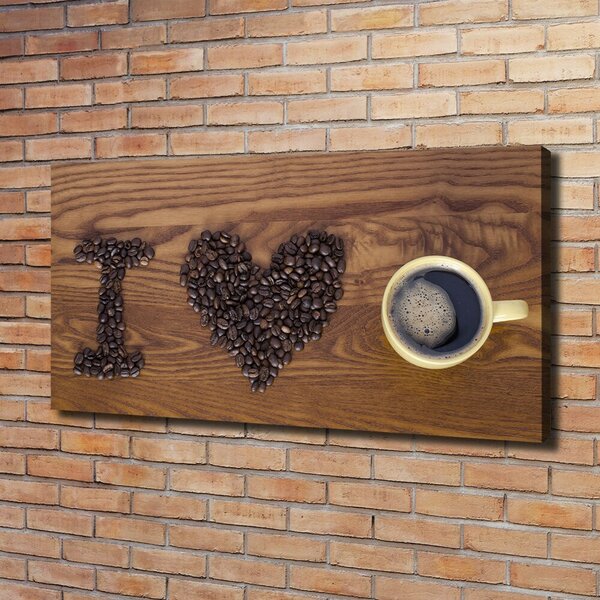 Foto obraz na plátně I love coffee oc-77959607
