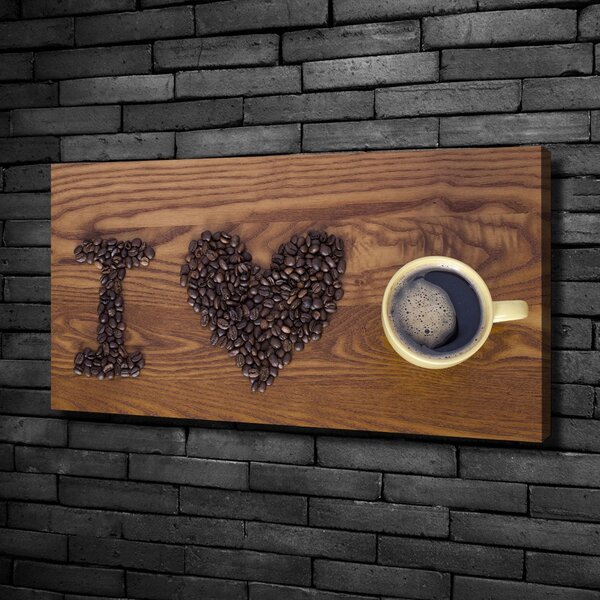 Foto obraz na plátně I love coffee oc-77959607