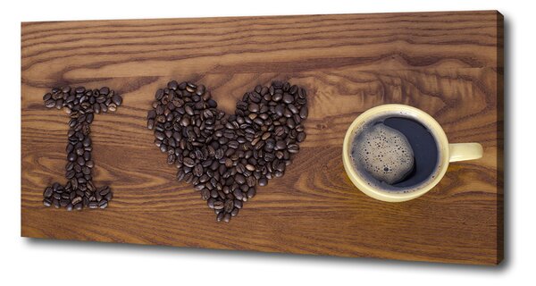 Foto obraz na plátně I love coffee oc-77959607