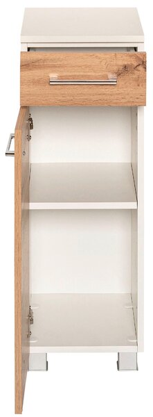 SPODNÍ SKŘÍŇKA, dub wotan, bílá, 30/79/35 cm Held - Koupelnové série, Online Only