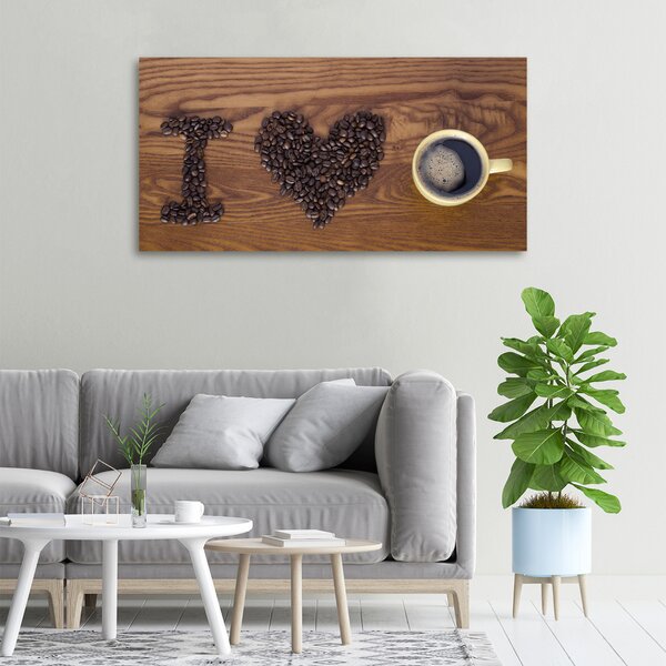 Foto obraz na plátně I love coffee oc-77959607