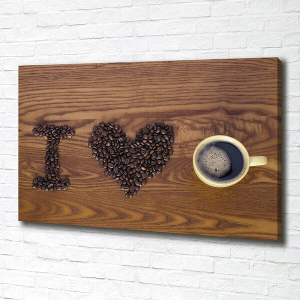 Foto obraz na plátně I love coffee oc-77959607