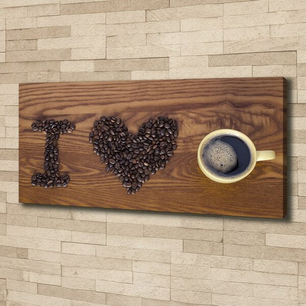 Foto obraz na plátně I love coffee oc-77959607